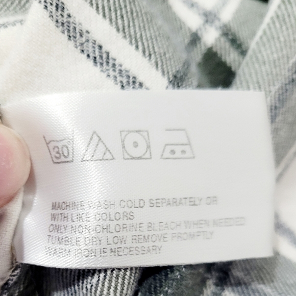 Basic Equipment 100% cotton Shirt Plaid Button Down Long Sleeve Size M unisex - Picture 5 of 7